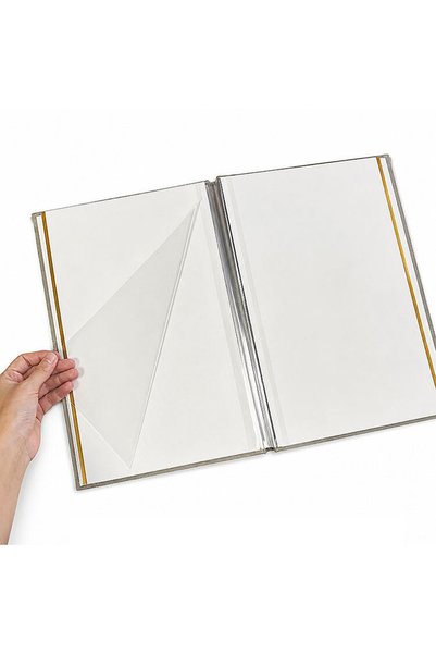 Mineola Album Adhesive Magnetic Suede 15 Sheets 30X37 cm Size