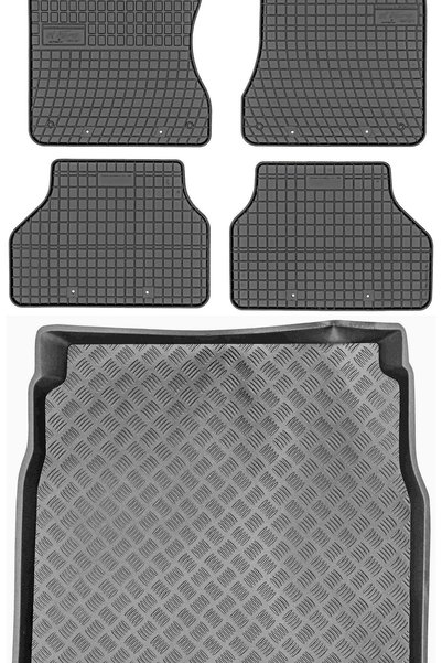Max-Dywanik BMW 5 E60 Sedan din 2003-2010 SET - covorașe auto din cauciuc + c...