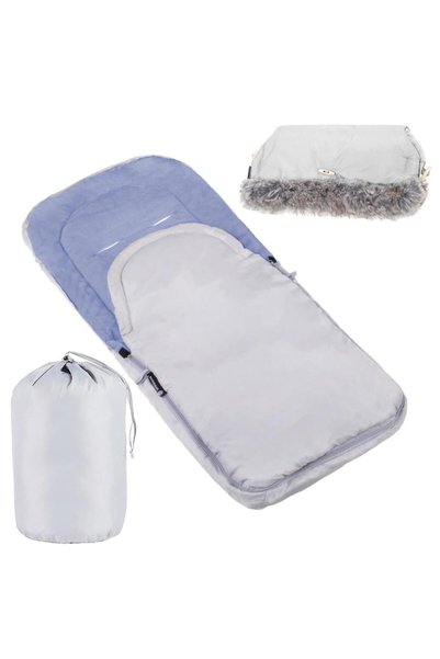 SERSIMO Sac de dormit pentru cărucior pentru copii, impermeabil, căptușit cu ...