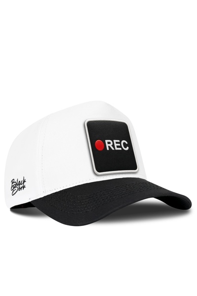 BlackBörk Rec Logo Black-White Baseball Cap