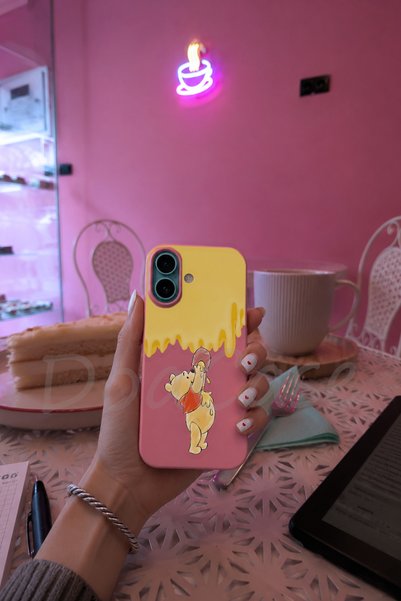DoaCase iPhone 16 Uyumlu Pembe Renkli Lansman Telefon Kılıfı