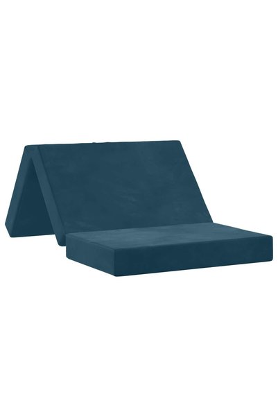 vidaxl Canapea Pat Pliabilă 100 x 67 x 45 cm albastru