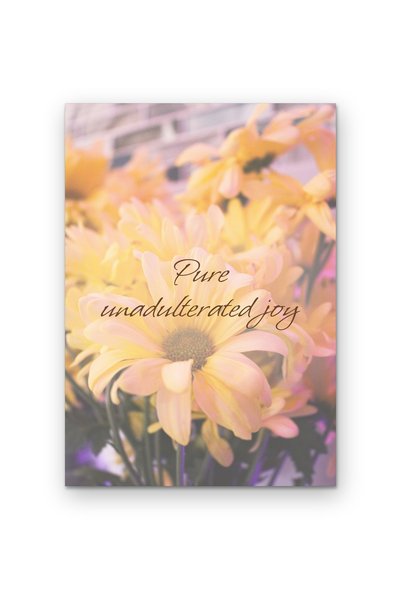 OEM Poster Carton 250g A4 Bucurie pura si nealterata, Citat motivational, For...