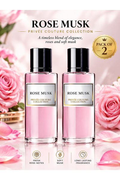 Ard Al Zaafran ROSE MUSK EAU DE PARFUM 30ML | COMBO PACK OF TWO SET