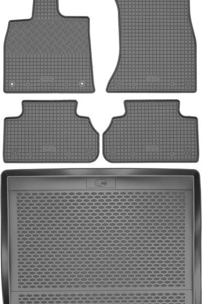 Max-Dywanik Audi Q5 II Sportback / SUV din 2017 SET - covorașe auto din cauci...