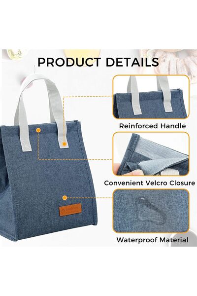 Generic Insulated Lunch Bag, Reusable Leakproof Thermal Tote