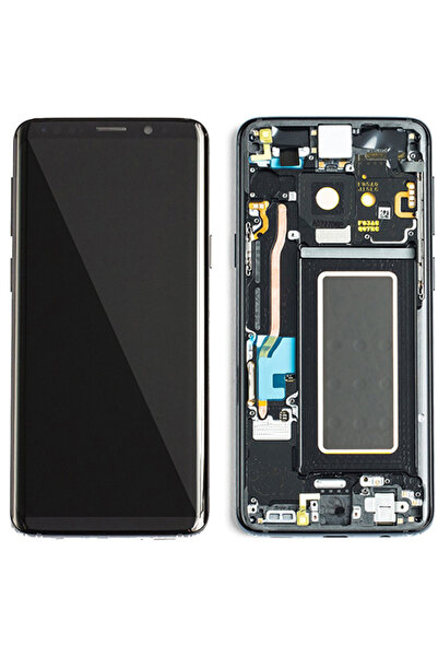 Samsung Γνήσια Οθόνη LCD με Μηχανισμό Αφής Galaxy S9+ G965, Γκρι (GH97-21691C)