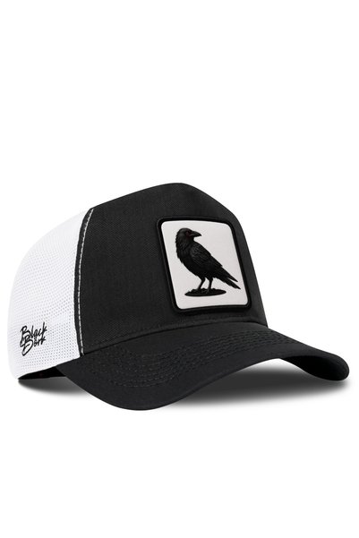 BlackBörk Karga Logo Cordura Black-White Trucker Hat