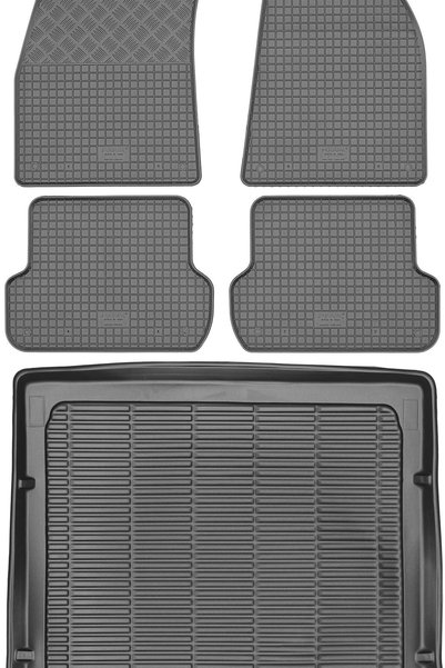 Max-Dywanik Audi A4 B6 B7 Variant din 2001-2008 SET - covorașe auto din cauci...