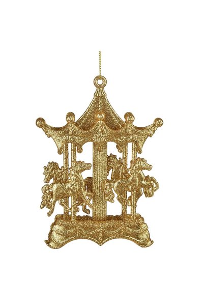 MONDEX Ornament de Crăciun acrilic, Moș Crăciun Lila, 15x10, cu sclipici auri...