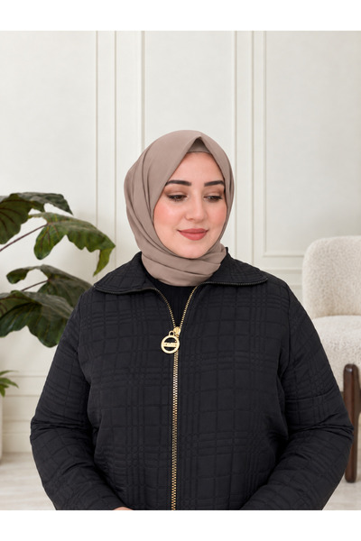 Ferace Women's Plus Size Quilted Zippered Long Cap
