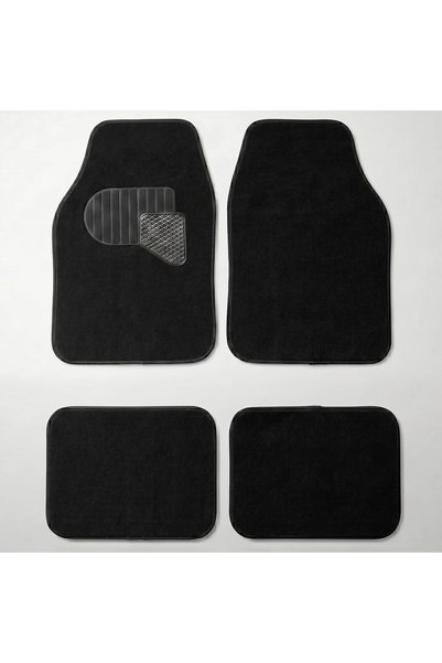 AutoFamily AUTO FAMILY 4 PCS Car Floor Mats Set – Universal Fit Polypropylene...
