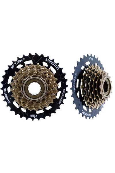 Shimano MFTZ5007428 Roată liberă cu 7 viteze 14-34 MEGARANGE Raport de viteză...