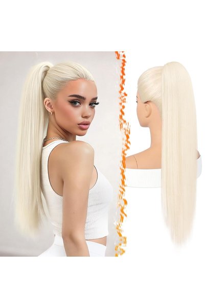 Dotail Extensie de păr, Prindere tip șnur, Partea dreaptă, 70 cm, Fibră sinte...