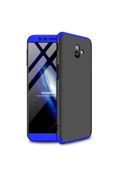 GKK 360° Ματ Θήκη Βελούδινης Υφής για Samsung Galaxy J6 Plus/J6 Prime, Μαύρο/...