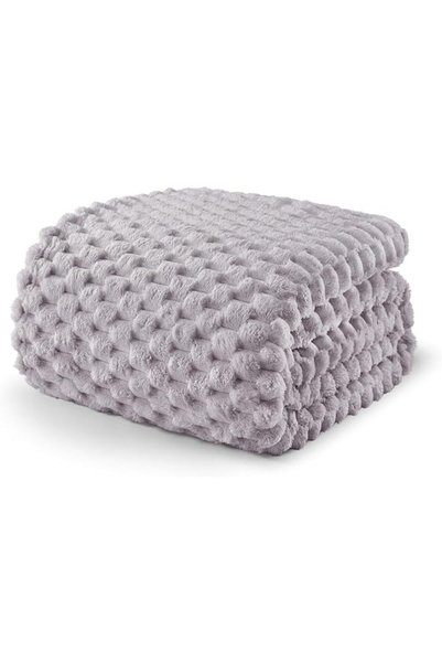 Exclusivo Mezcla 3D Fleece King Size Blanket for Bed, Camel