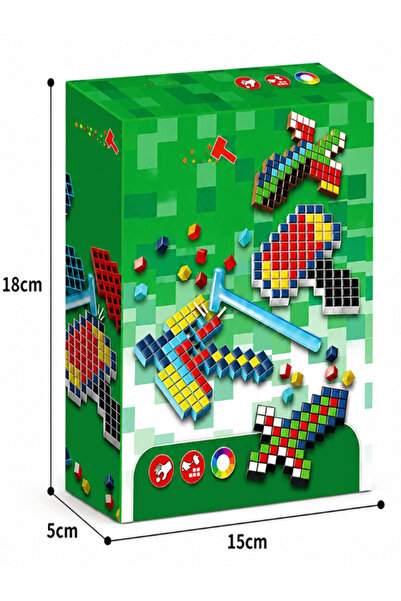 Siotay Set creativ pentru copii, mărgele pixel 3D DIY cu ciocan, artă pixel, jucărie educativă STEM, puzzle de asamblare cadou de sărbătoare