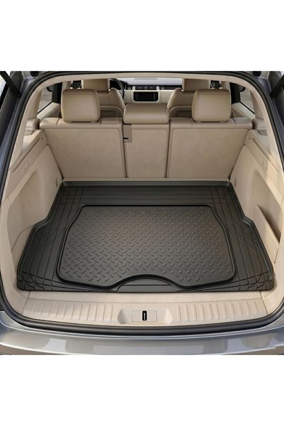 AutoFamily Auto Family Car Boot Mat, Heavy Duty Waterproof Trunk Liner, Anti-...