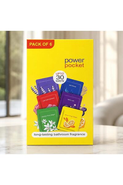 AutoFamily AUTO FAMILY Bathroom Air Freshener Pack of 6 – Long Lasting Pocket...