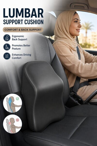 Generic 1 Pcs Memory Foam Neck Support Car Neck Pillow Travel Home Office Was...