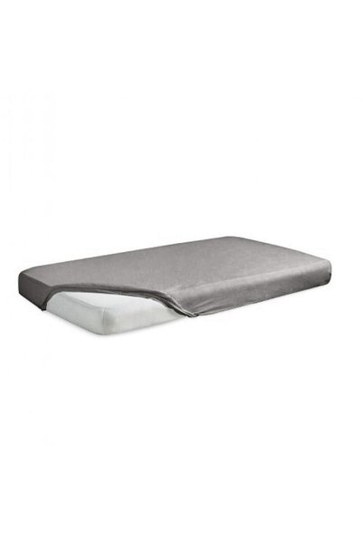 Matex Cearsaf de pat MATEX, bumbac 100%, 130g/m2, gri, 110/120x190/200cm
