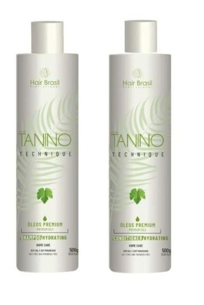 Hair Brasil profissional مجموعة شامبو وبلسم هير برازيل تانيو تكنيك المرطب، 50...