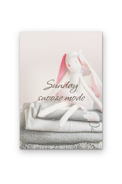 OEM Poster Cardboard 250g A4, Wall art with quote Sunday Lazy Mode