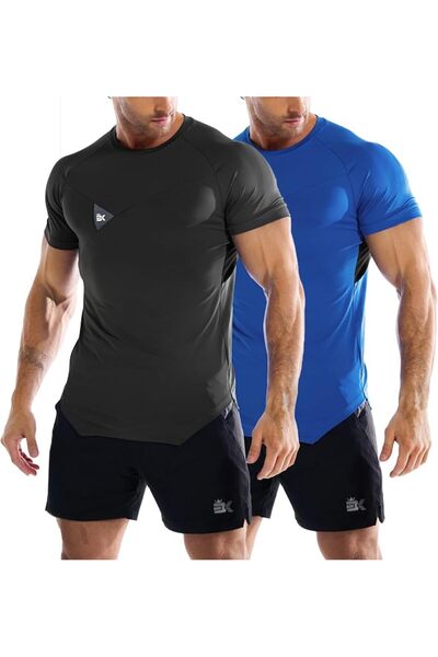GENERAL BROKIG Men's AdiDri Training Shirts Muscle Tight Fit Gym Tops