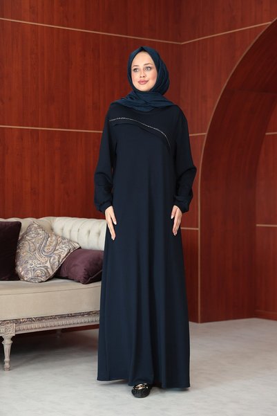 Hülya Keser فستان بتصميم الورد - أسود