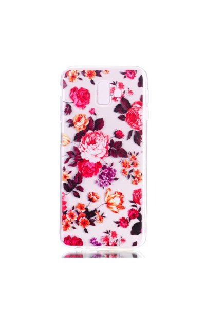 OEM Θήκη Σιλικόνης TPU με Όμορφα Λουλούδια για Samsung Galaxy J6 Plus J610F /...