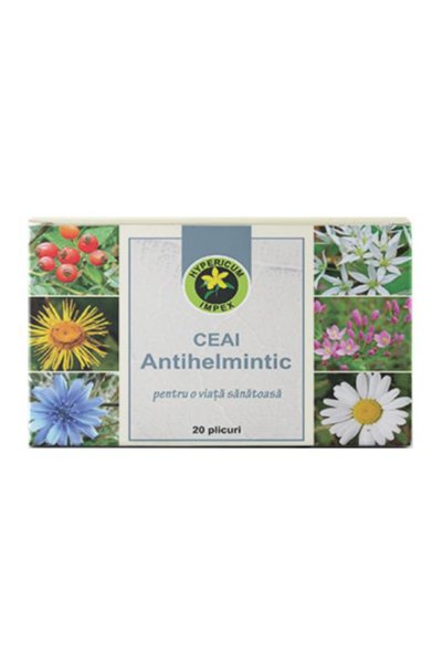 HYPERICUM Ceai Antihelmintic Hypericum, 20 plicuri
