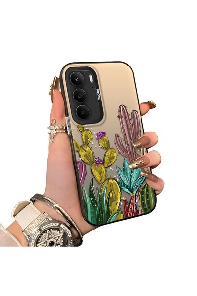 ucuc Realme C75 4g Compatible Acrylic Hard Back Panel with Silicone Edges Cac...