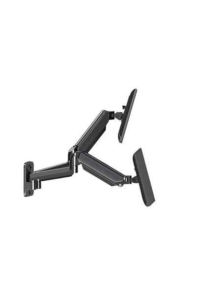 HDWR Suport de perete pentru monitor cu arc pneumatic încorporat VESA SolidHa...