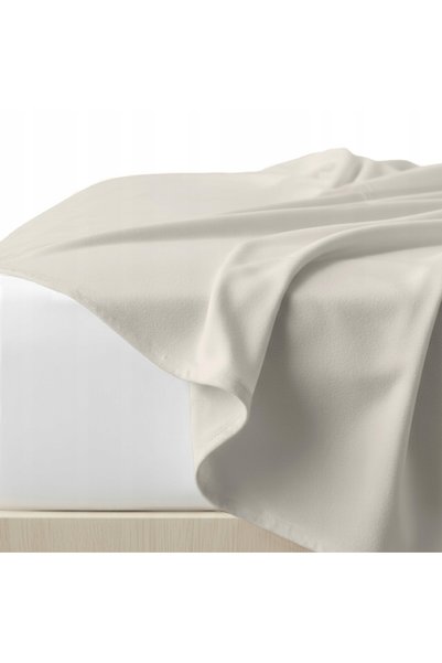 Nitki Cearsaf Flanel Bumbac 220x200cm Bej Taupe, Fără Elastic
