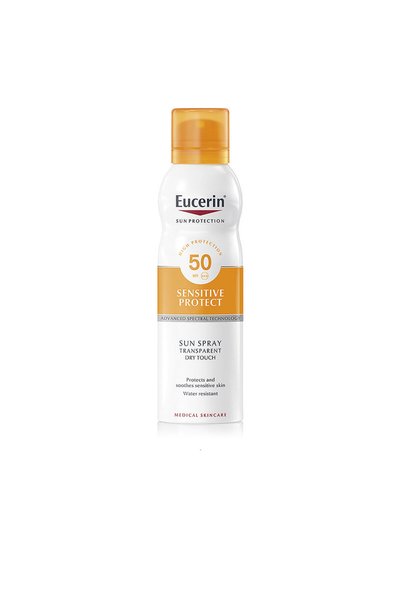 Eucerin Spray protecție solară pentru piele sensibilă, transparent, cu atinge...