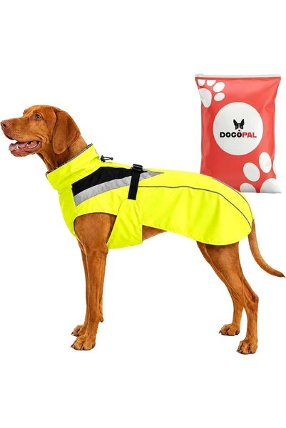 DOGOPAL Raincoat for Dogs, Size M, Neck Circumference 51 cm, Waterproof, Wind...