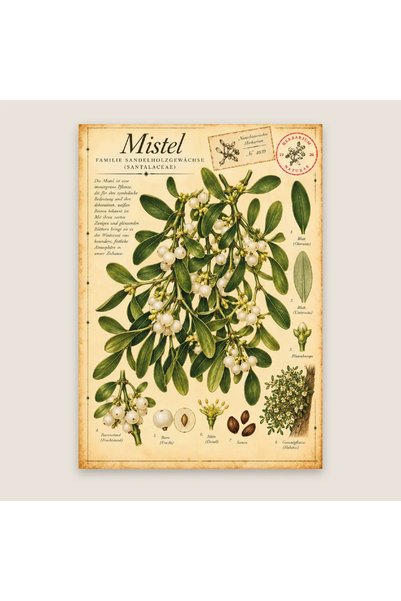OEM Felicitare botanică cu vâsc – Botanica sărbătorilor