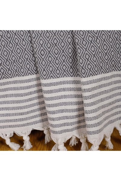 Bumedo Buldan Handmade Cotton Woven Sofa Bed Cover Set (3+3+1+1) Model Without Covering the Arms - 170X210 cm