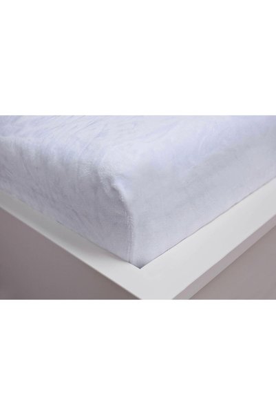 Jerry Fabrics Cearceaf de pat Jerry Fabrics, 90x200 cm, microfibra, alb, cu g...