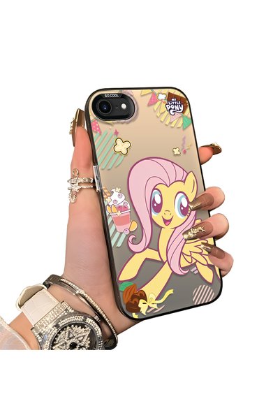ucuc حافظة هاتف بنمط Fluttershy متوافقة مع iPhone 7/8/SE 2020 2022 مع لوحة خل...