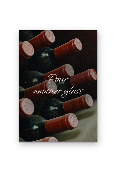 OEM Poster Carton 250g A4, Arta de perete Toarna alt pahar, Decoratiune bucat...
