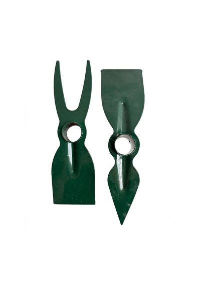 OEM Set de 2 sapătoare de grădină duble, fără mâner, cu două coarne și vârf a...