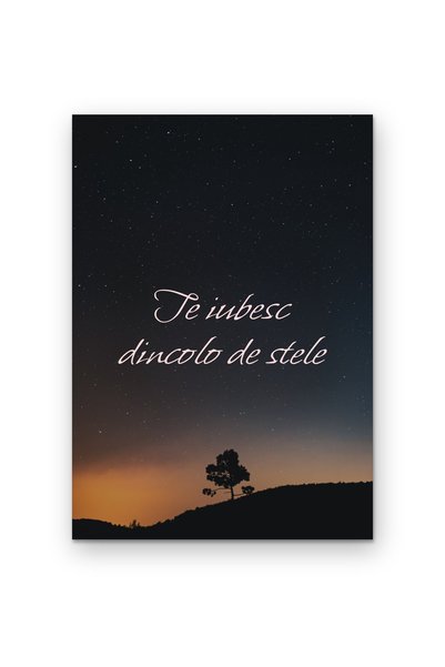 OEM Poster Cardboard 250g A4 I love you beyond the stars, Love quote, Wall decor
