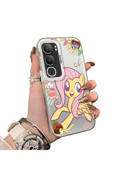 ucuc حافظة هاتف بنمط Fluttershy متوافقة مع Vivo Y19S 4G/Y19S Pro مع لوحة خلفي...