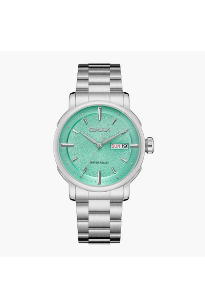 Omax Silver Stainless Steel Men's Watch