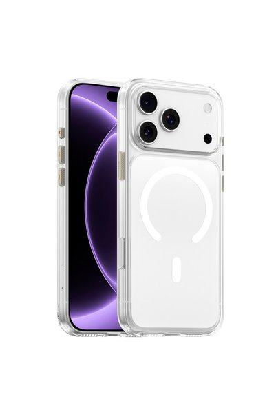 BLUEO iPhone 17/18 Pro Crystal+ Anti-Drop MagSafe Case, Transparent