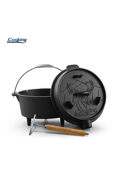 Heinner CEAUN FONTA PURA + CAPAC DIA 29.5 CM, 6 L, NATURE, COOKING BY