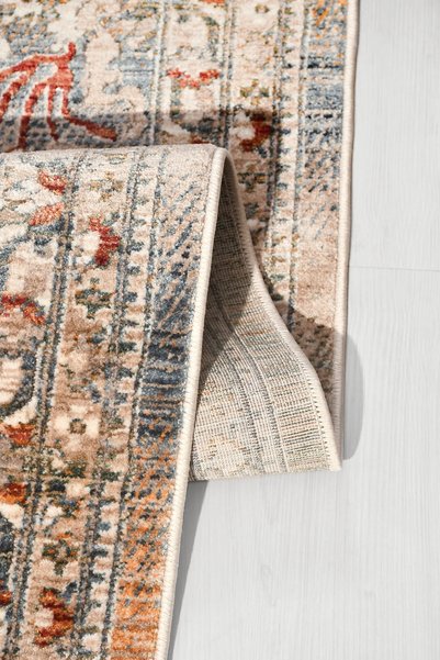 Anatolia HALI ROZA-Vizon/Kiremit/Renkli - Sabit Ölçü- Oturma Odası,Salon - Ro...