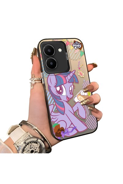 ucuc حافظة هاتف بنمط Twilight Sparkle متوافقة مع Vivo Y27 5G/Y27S مع لوحة خلف...