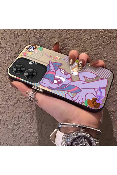 ucuc حافظة هاتف بنمط Twilight Sparkle متوافقة مع Realme Note 60 مع لوحة خلفية...